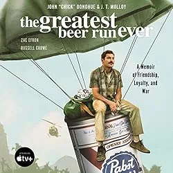 The audiobook cover of "The Greatest Beer Run Ever"