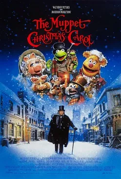 The movie poster for "The Muppets Christmas Carol"