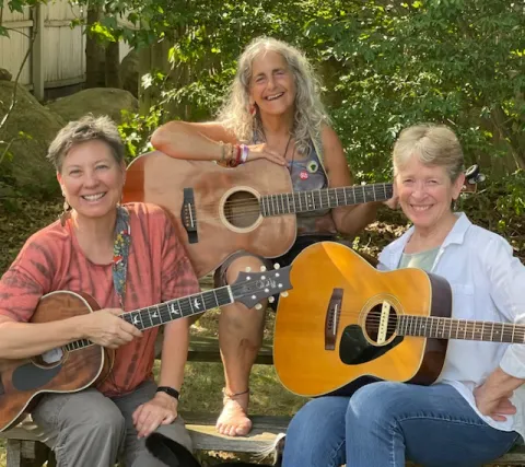 Image of performers holding guitars