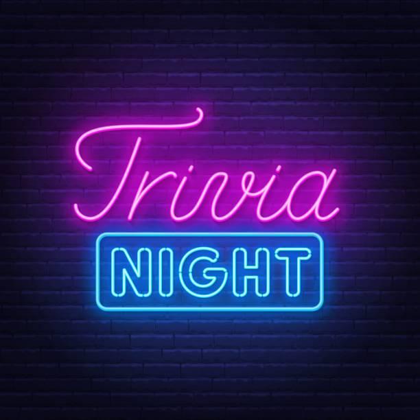Neon sign that says "Trivia Night"